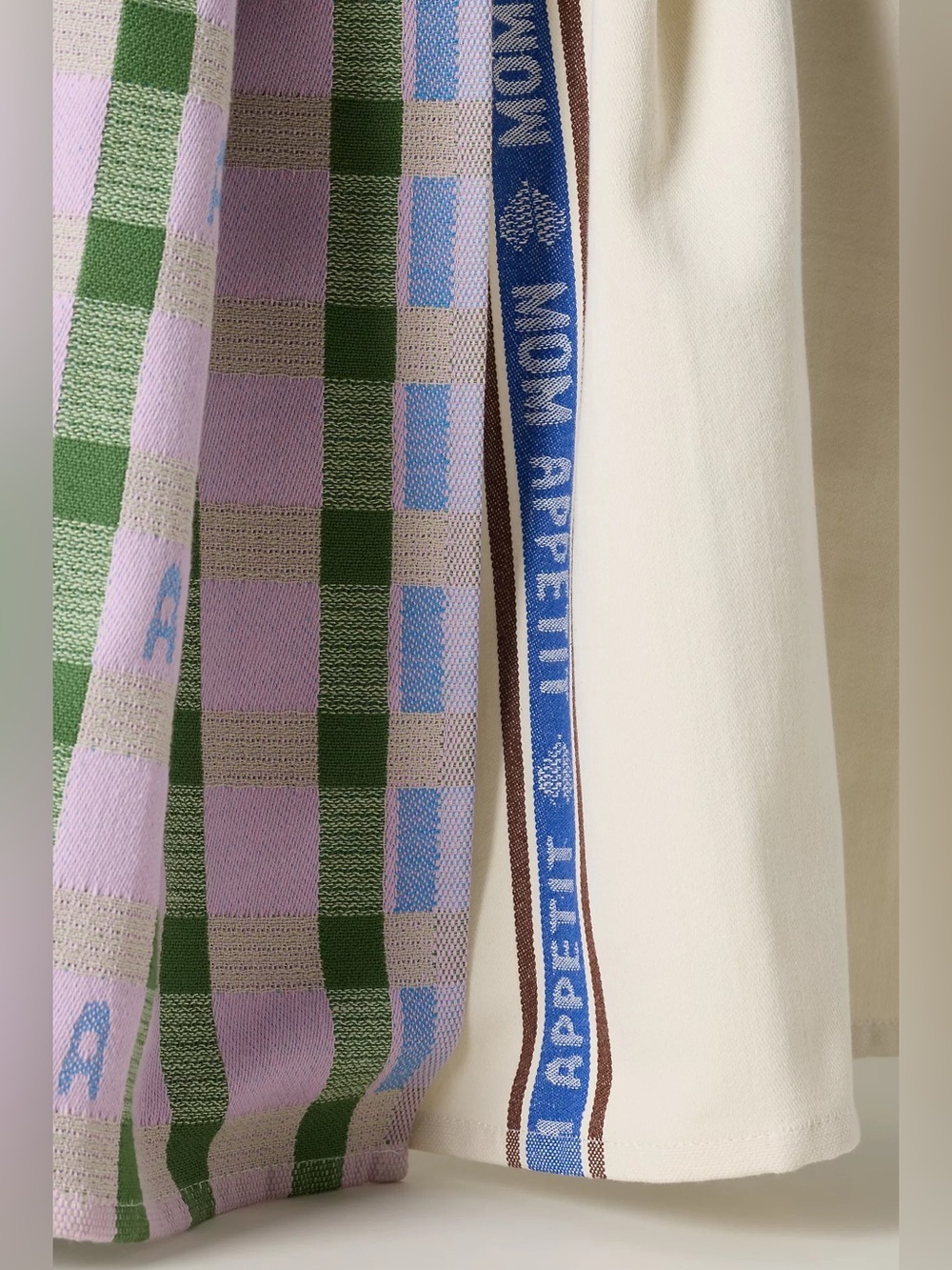 Anthropologie Margot Jacquard Dish Towel, Set of 2 New - Picture 2 of 2